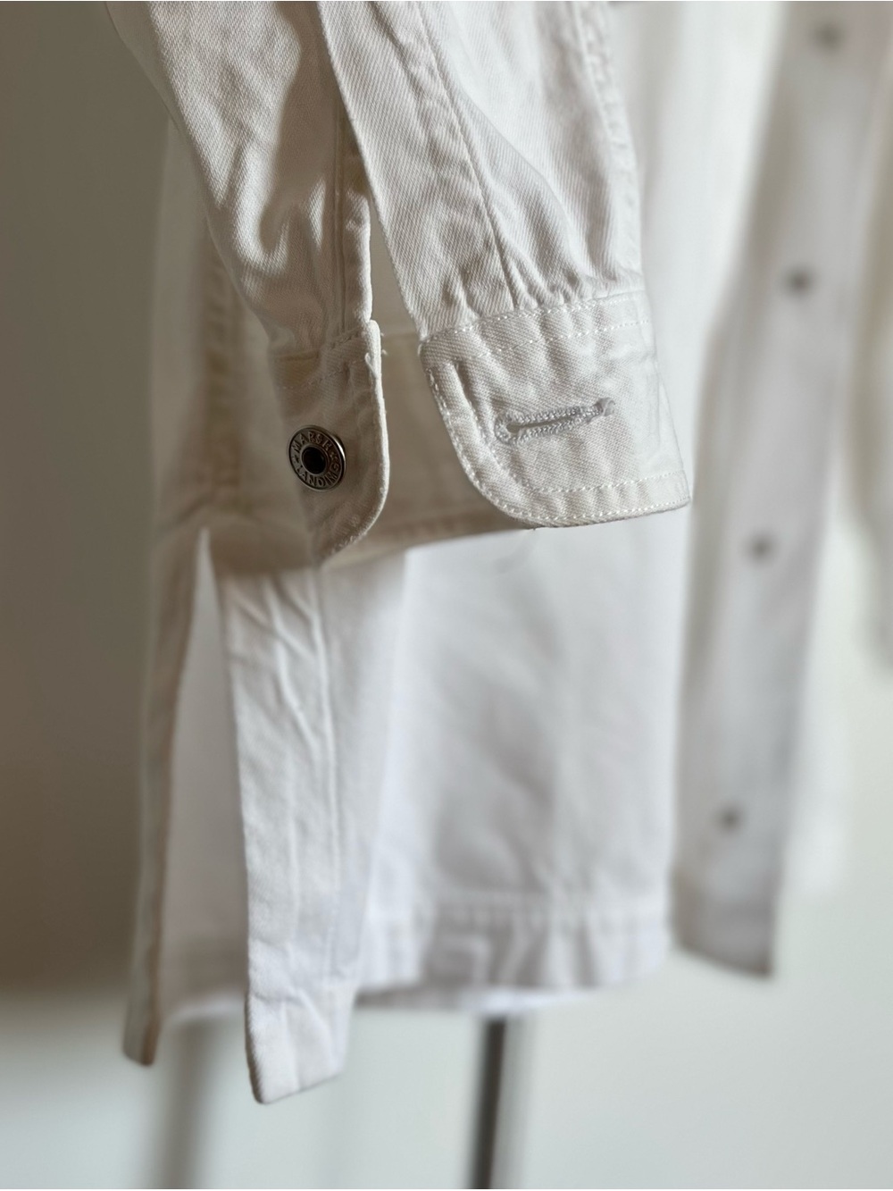 Vintage White Hooded Utility Jacket - Picture 7 of 8